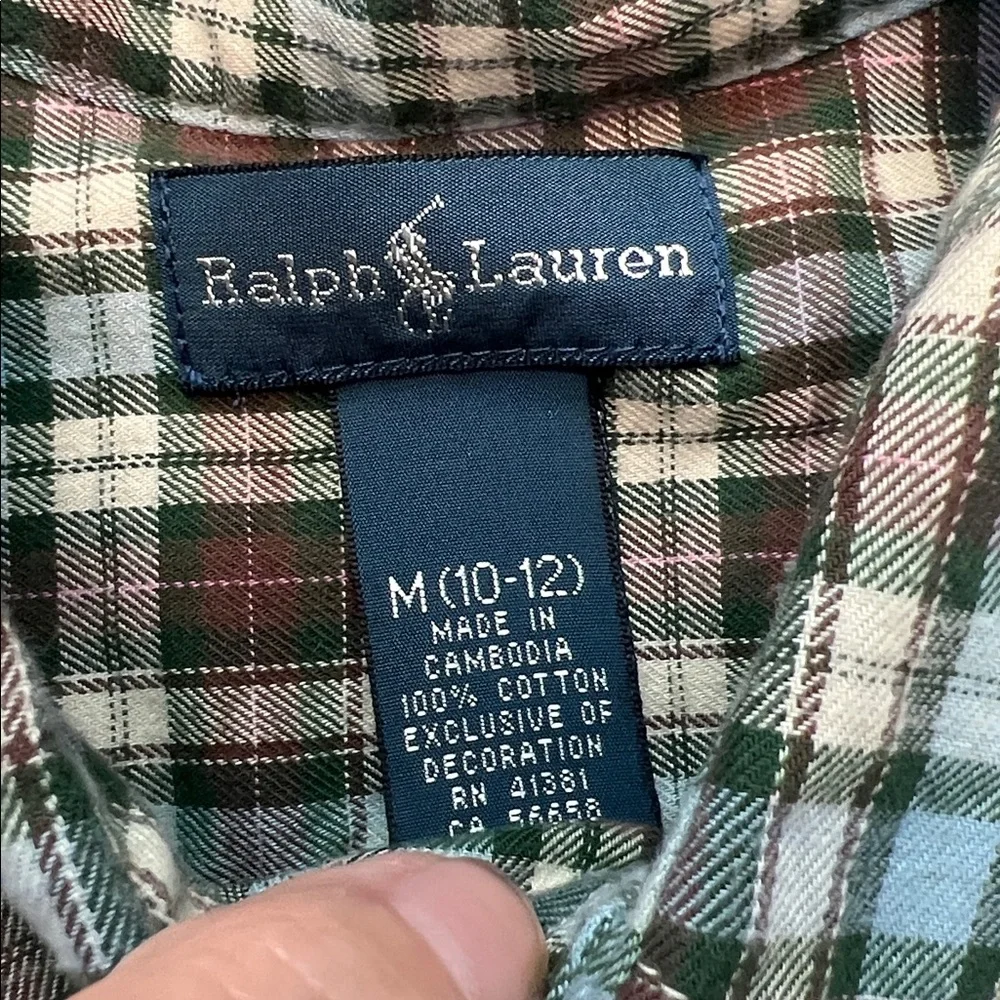 Boy's Ralph Lauren Multicolor‎ Plaid Shirt